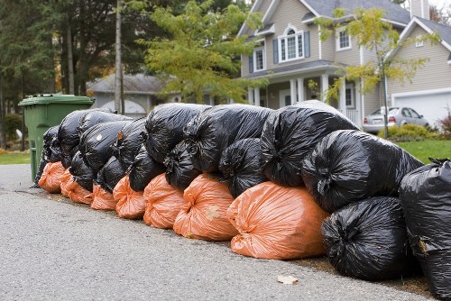 Preparing for house clearance with sorting and organizing