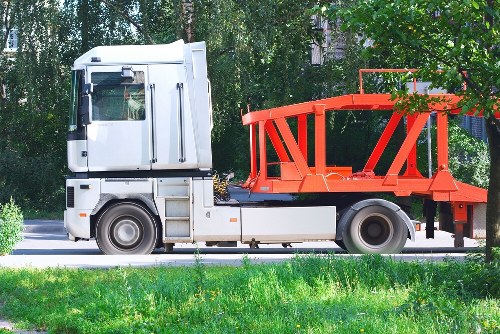 Local transfer station sorting recyclables in West London